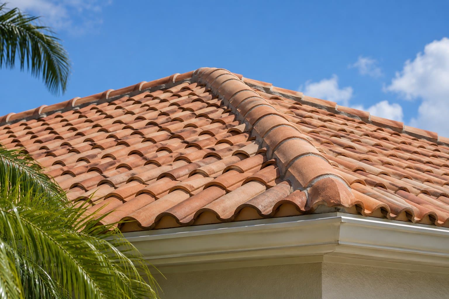 Barrel tile roof on a Florida home